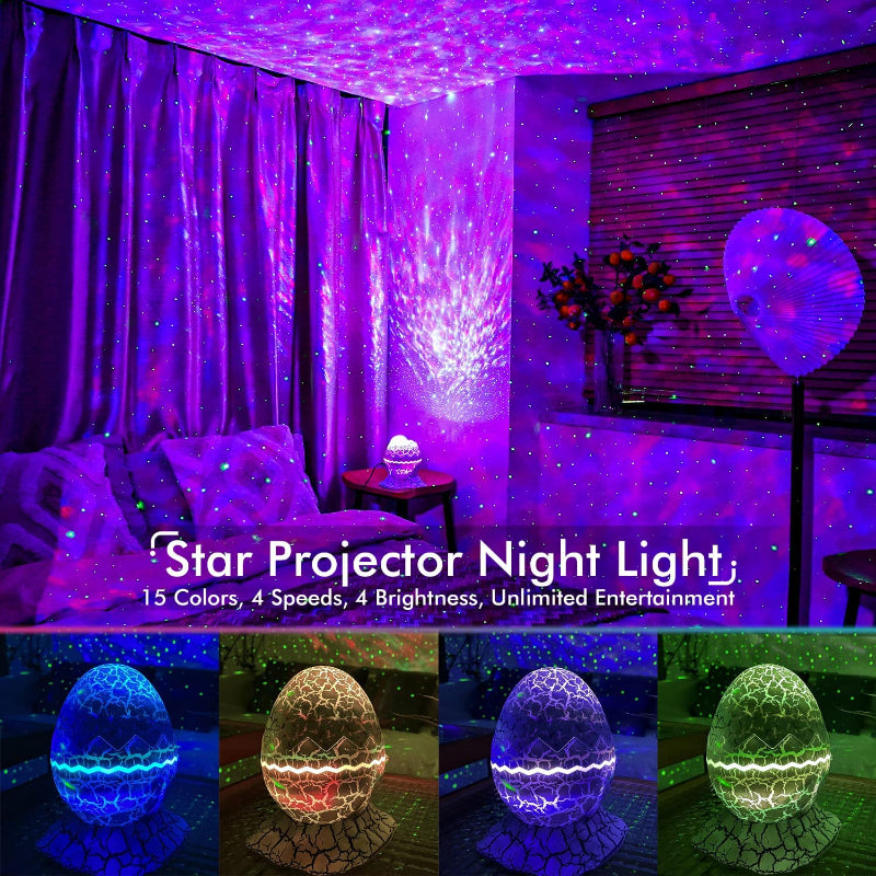 Junips | Star Projector, Galaxy Projector for Bedroom, Remote Control & White Noise Bluetooth Speaker