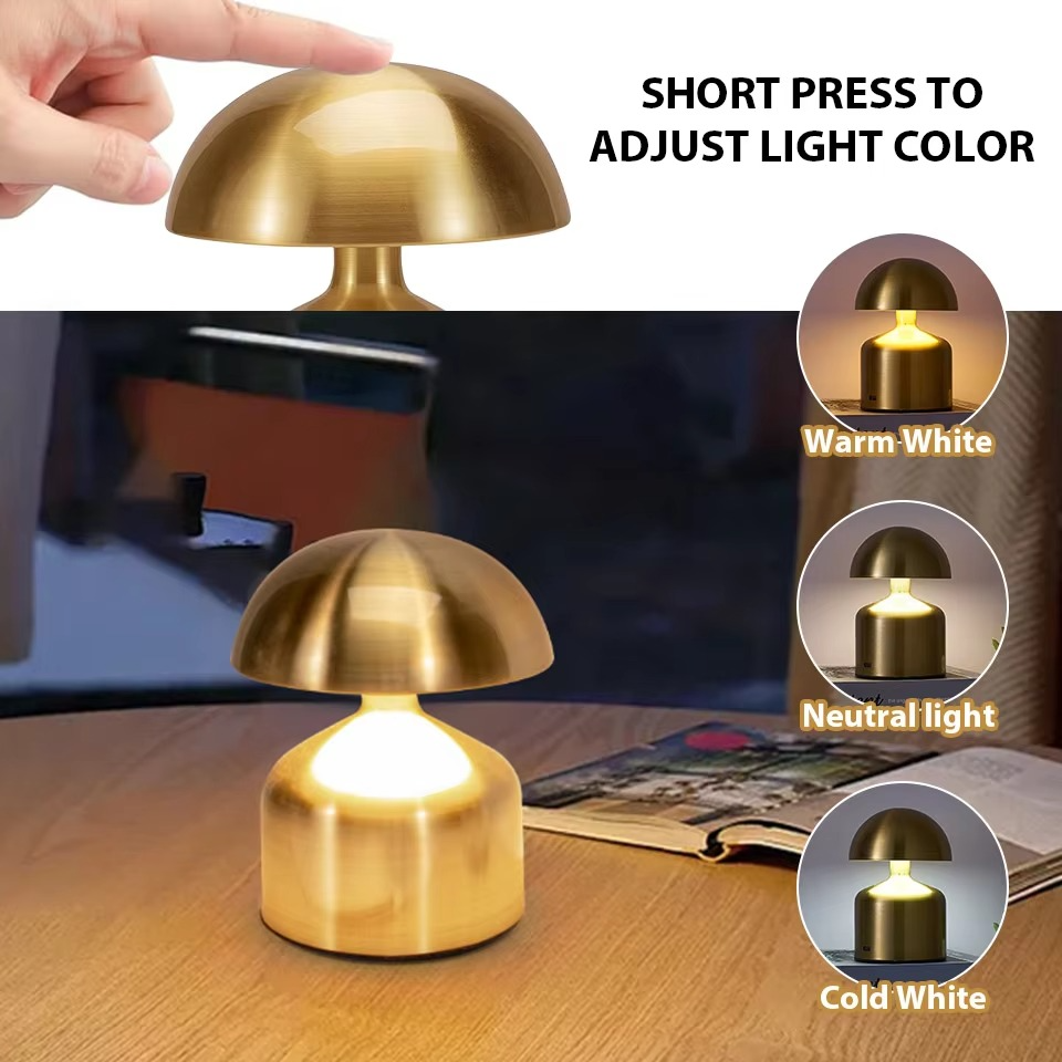 Junips | Versatile LED Touch Bedside Lamp - 3-Color Dimmable Night Light