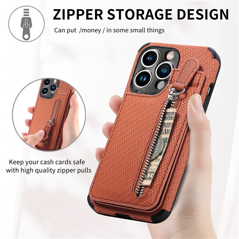 Junips | Zip Zip Elegance Wallet iPhone Case