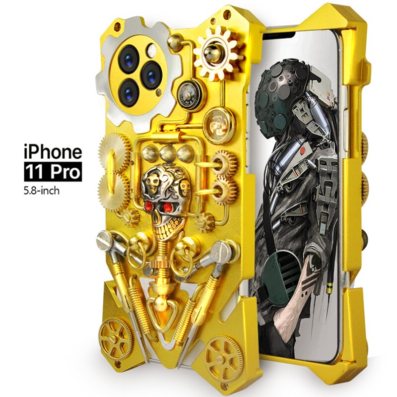 Junips | Mechanic Skull Cyberpunk Style iPhone Case