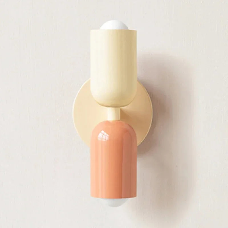 Junips | Nordic LED Wall Lamp Modern Minimalist Cream Double Head Lights For Living Room Bedroom Besides Study Indoor Decoration Fixture
