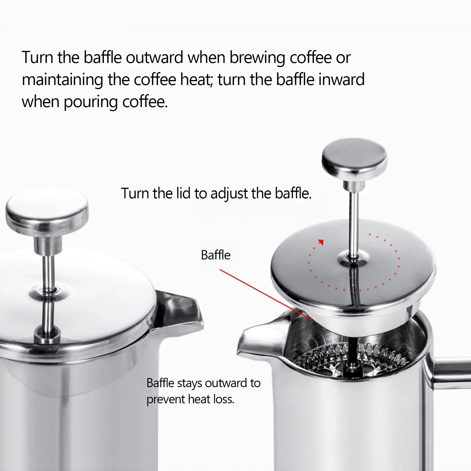 Junips | Stainless Steel French Press Coffee Maker