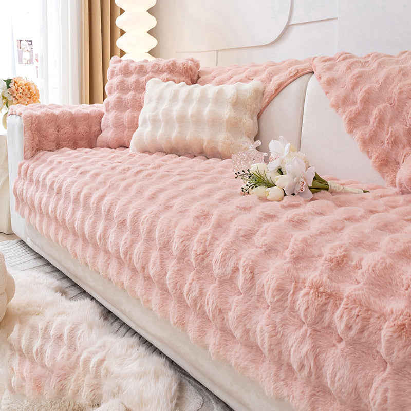Junips | Snuggly Comfy Plush Sofa Cover
