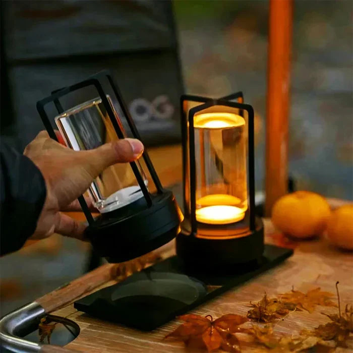 Junips | Warm LED Cordless Table Lamp – Battery Operated Nordic Design - LED with Touch Control, Suitable for Bedroom, Home, Outdoor - Ideal Night Light