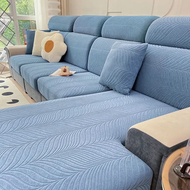 Junips | PlushSecure - Elegant Jacquard Sofa Cover for Non-Slip Comfort