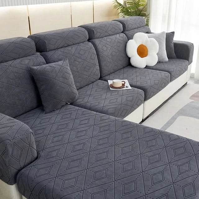 Junips | SlipBliss - Elegant Jacquard Non-Slip Sofa Cover