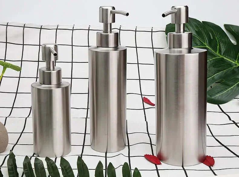 Junips | Elegant Stainless Steel Hand Pump Soap Dispenser 250ml/350ml/550ml
