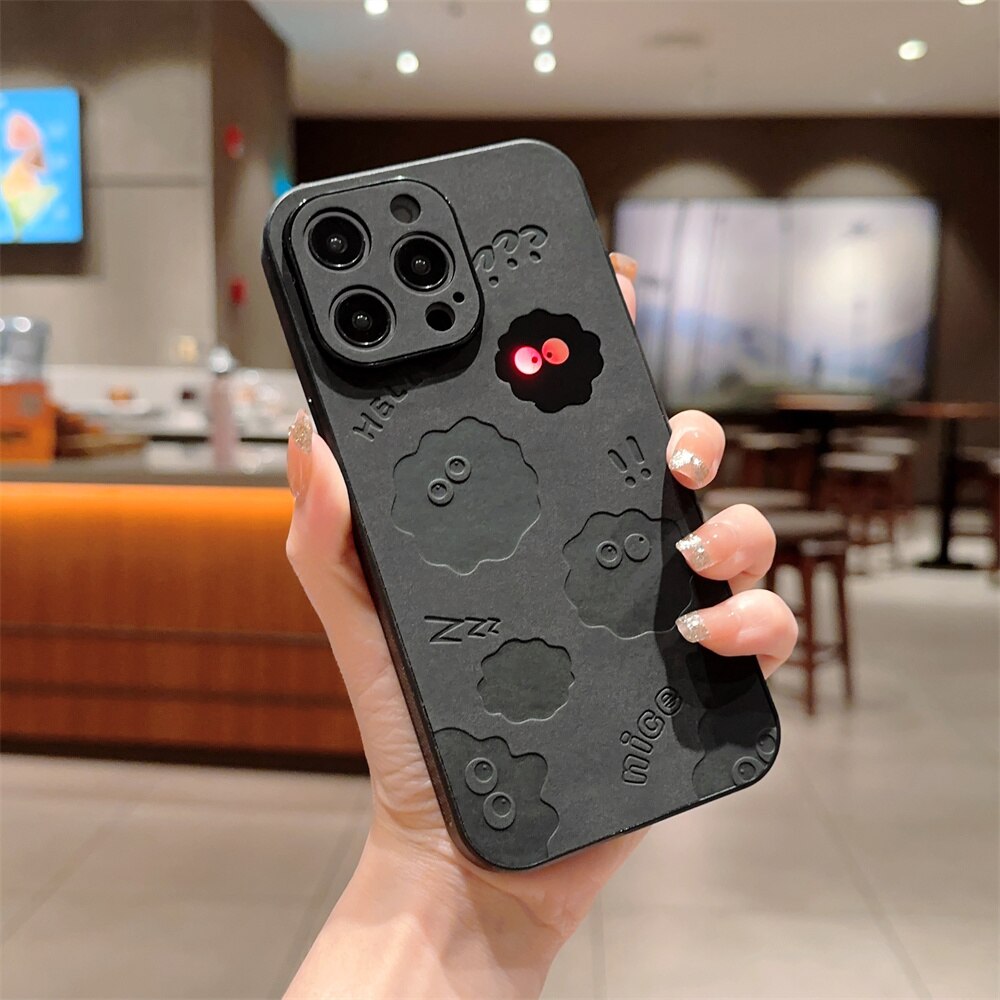 Junips | Cute Monster Shockproof Leather iPhone Case