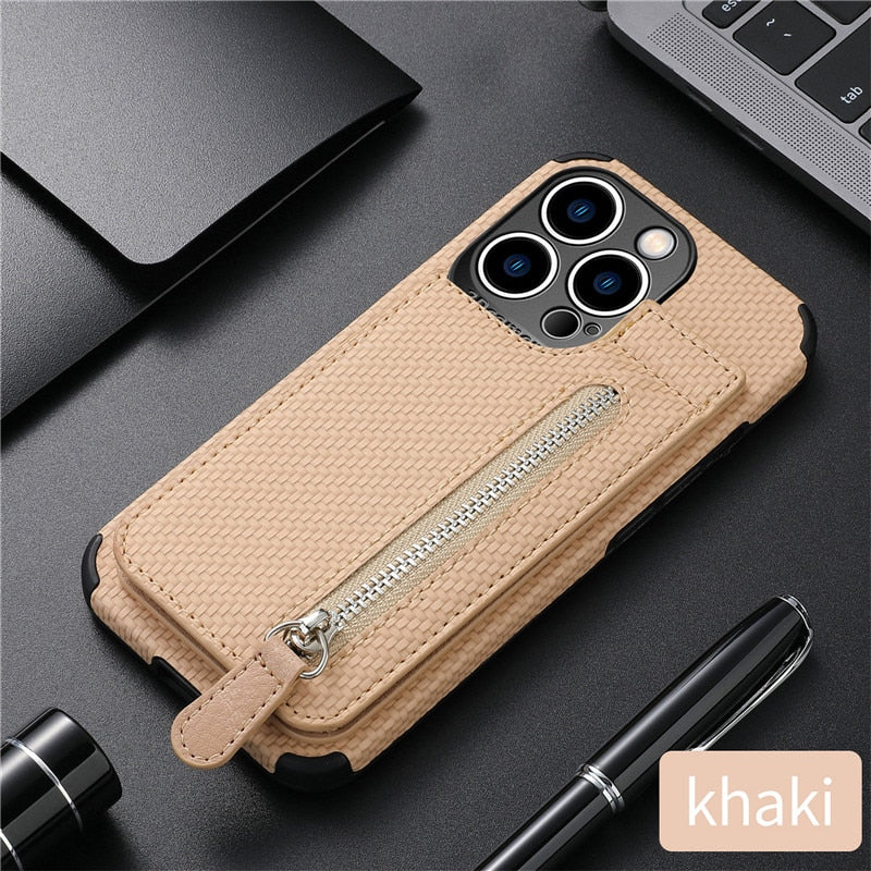 Junips | Zip Zip Elegance Wallet iPhone Case