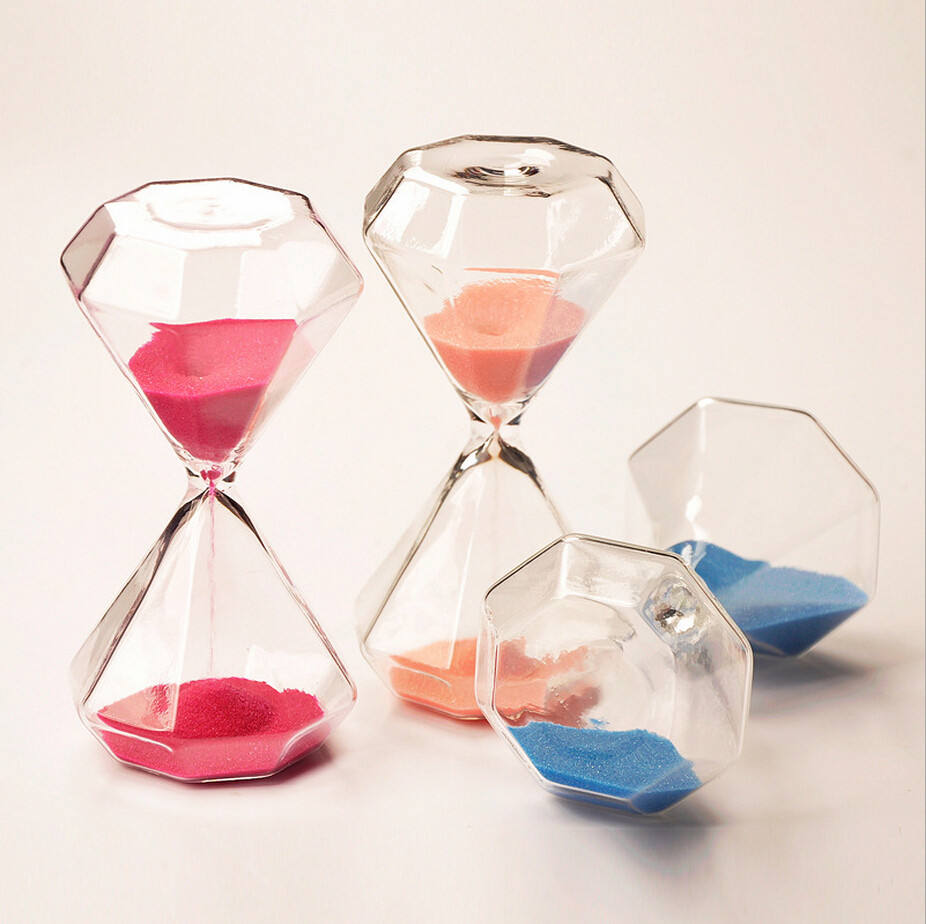 Junips | 5–60 Minute diamond hourglass, hourglass, hourglass, children's gift, hourglass, home decoration, available in multiple color options