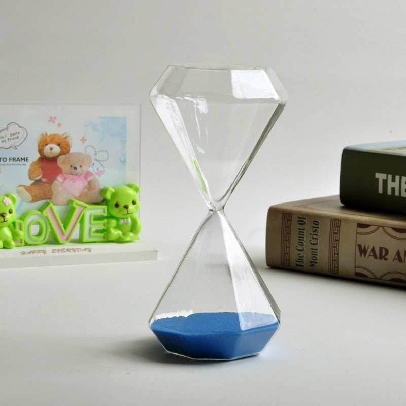Junips | 5–60 Minute diamond hourglass, hourglass, hourglass, children's gift, hourglass, home decoration, available in multiple color options