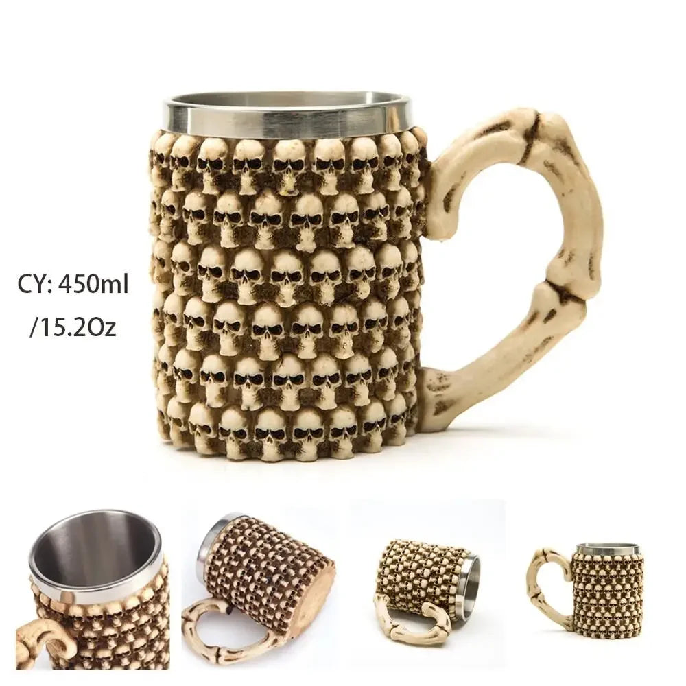 Junips | Medieval Dragon Resin Stainless Steel Mug as Coffee Mug or Tea Mug