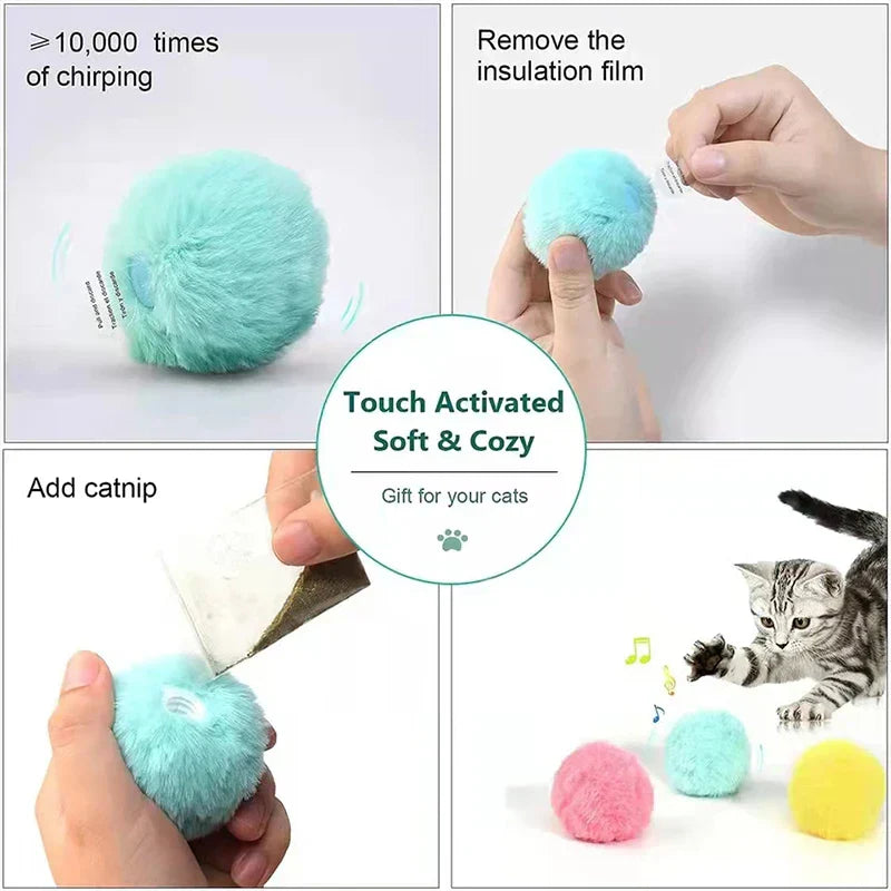 Junips | – smarter interactive plush ball for cats | buy 1, get 1 free 🎁