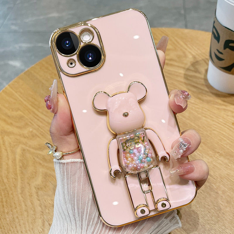 Junips | Bear Lover Colorful 3D Doll Phone Case