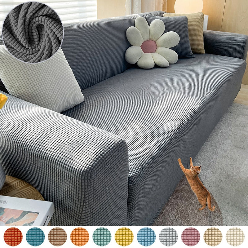 Junips | FlexiCover Elastic Sofa Cover – Protection Cover for Corner Sofas and Standard Sofas