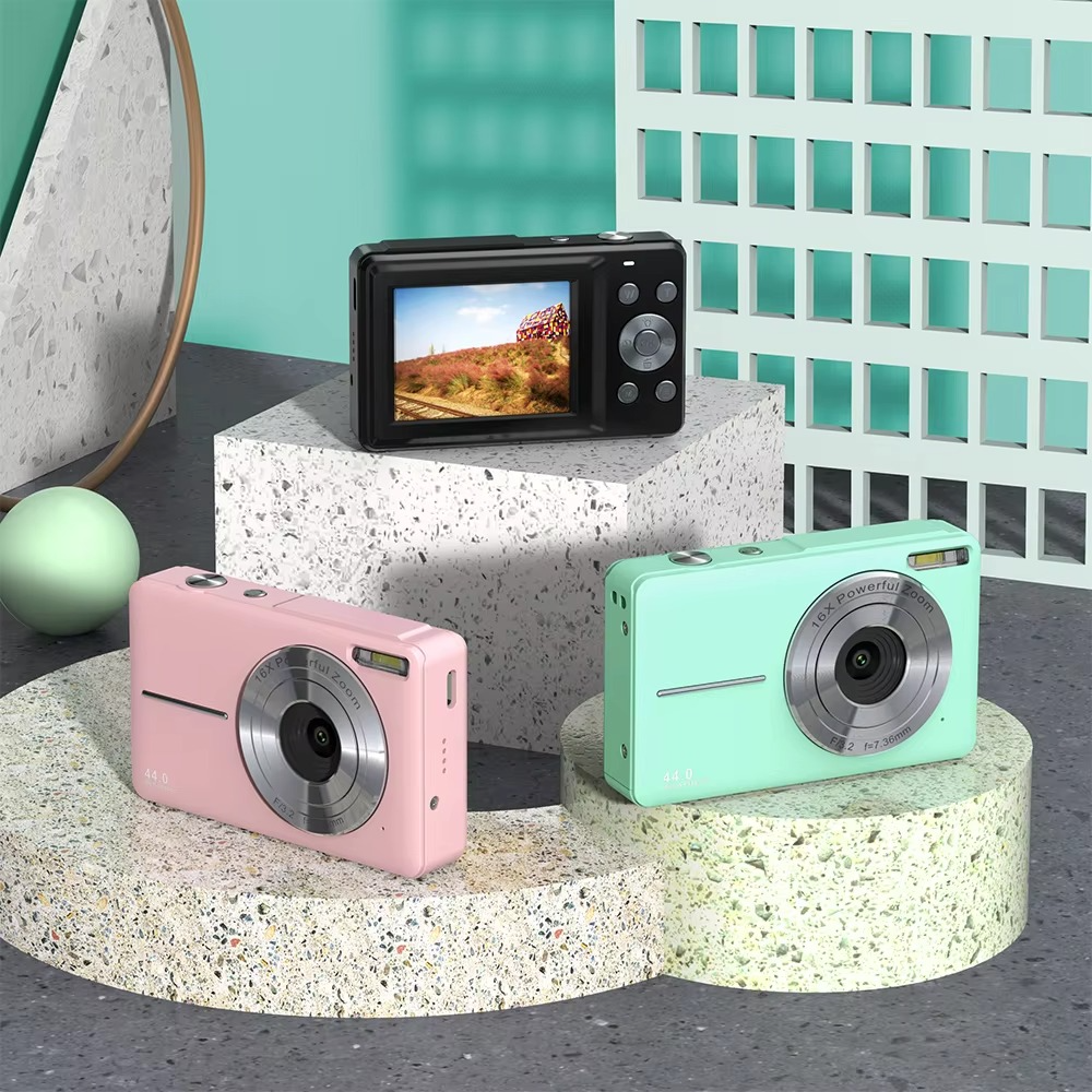 Junips | High-Resolution Kids' Digital Camera - 1080P HD, 44MP with 16X Zoom