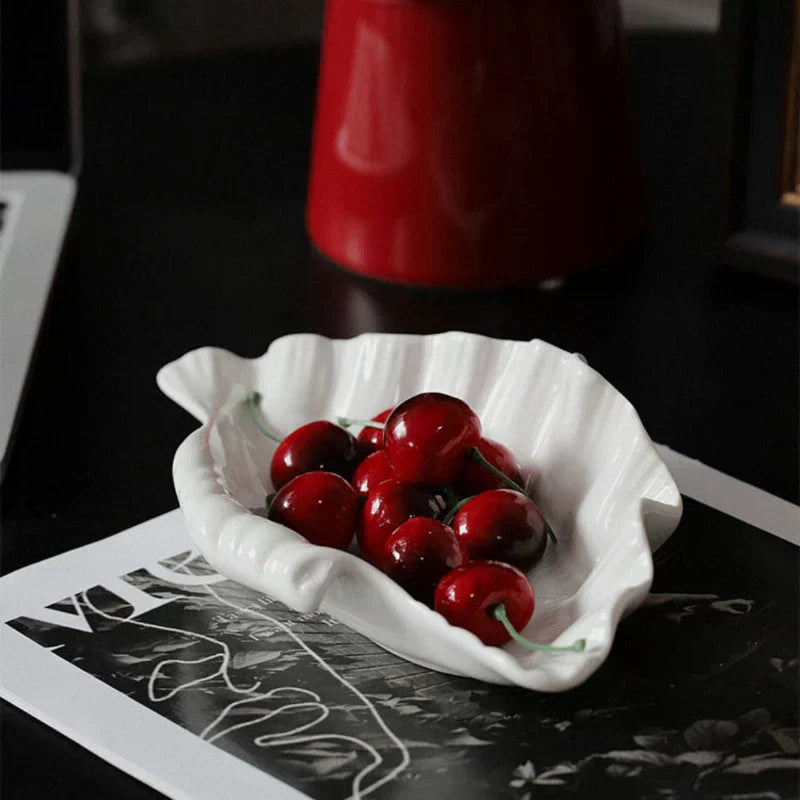 Junips | Cream Ceramic Shell Plate