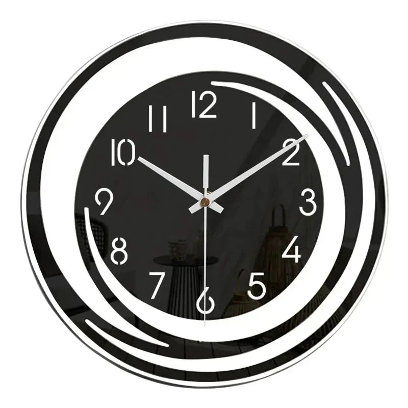 Junips | Acrylic Wall Clock - Scandinavian Design - Black - Clock