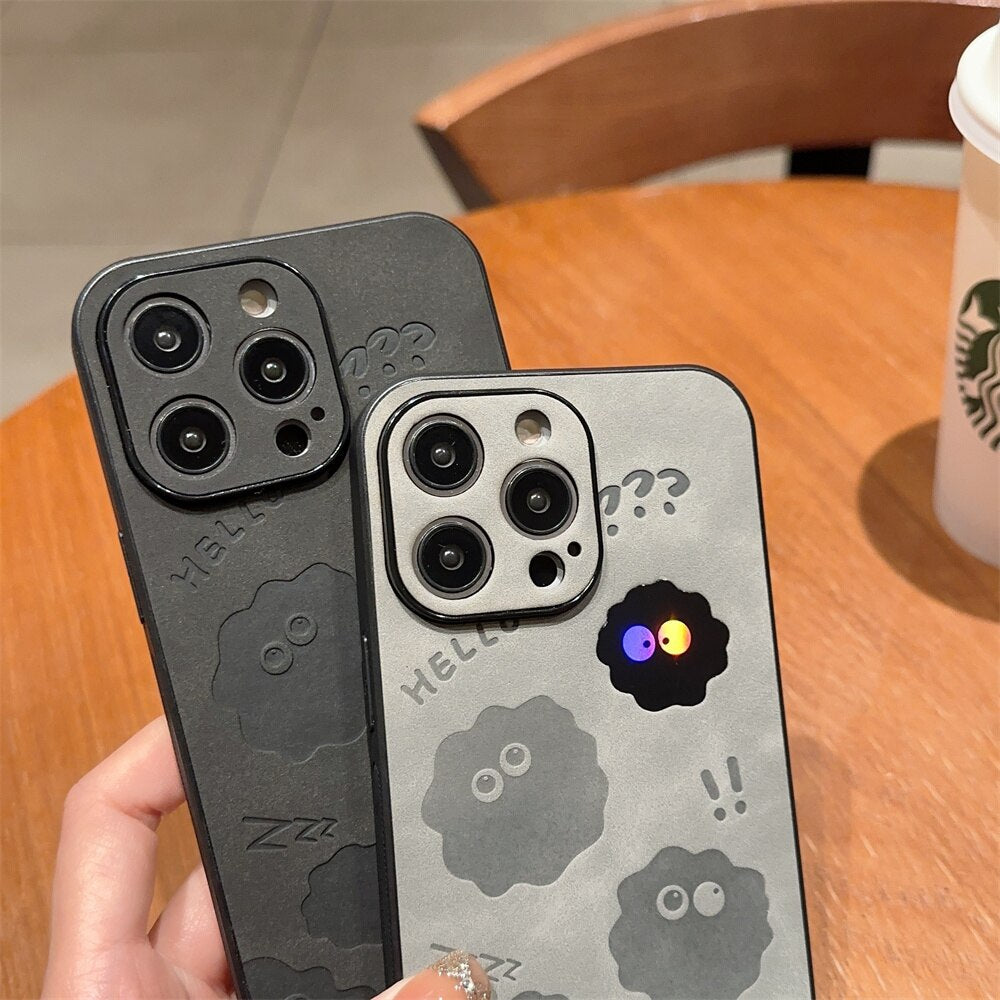 Junips | Cute Monster Shockproof Leather iPhone Case