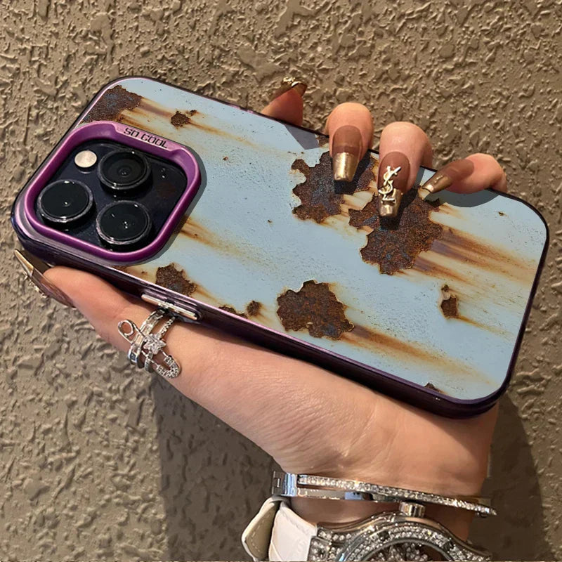 Junips | Industrial Rust Finish Shockproof iPhone Case