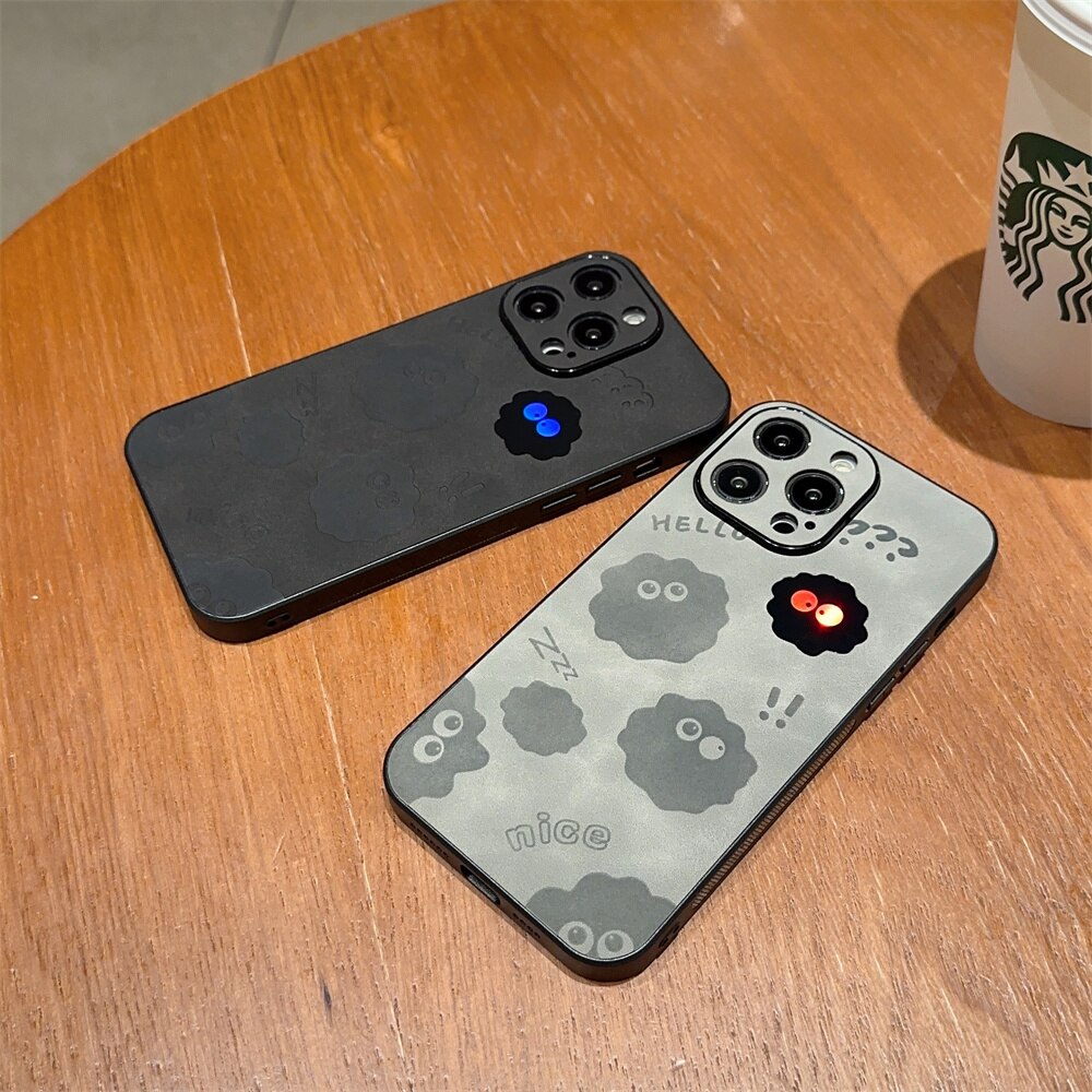 Junips | Cute Monster Shockproof Leather iPhone Case