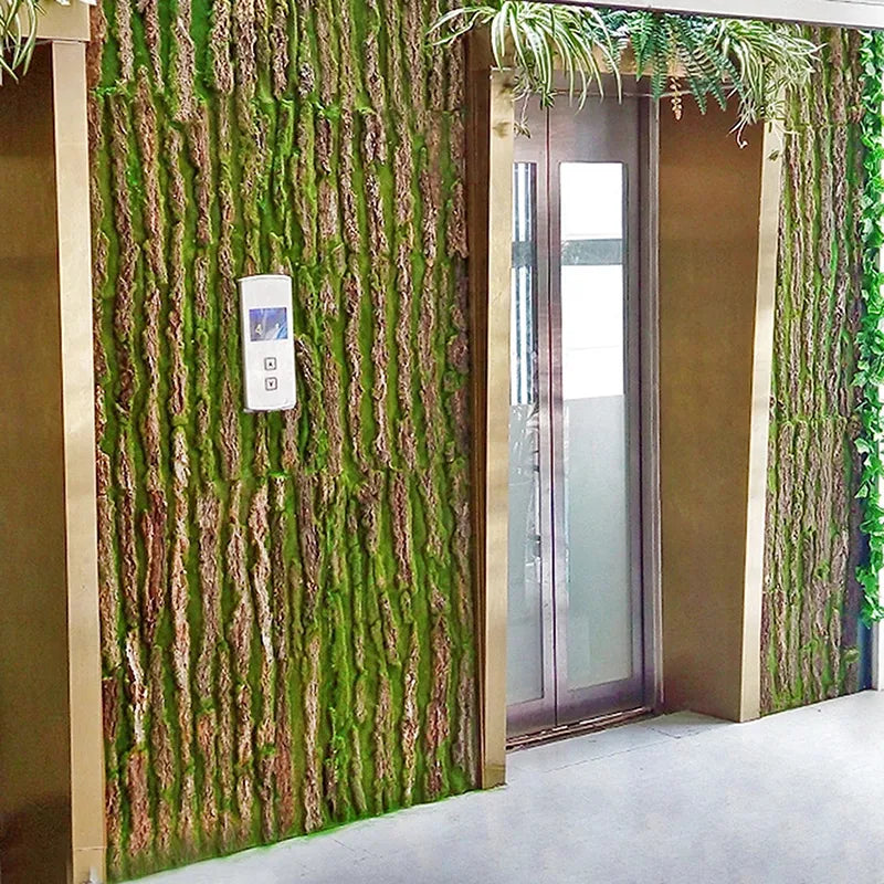 Junips | DIY Wall Decoration Green Plant Bark