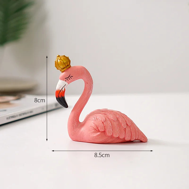 Junips | Nordic Flamingo Figurine Figure Statue Sculpture Living Room Office Wedding Party Ornaments Home Decor Decoration Accessories