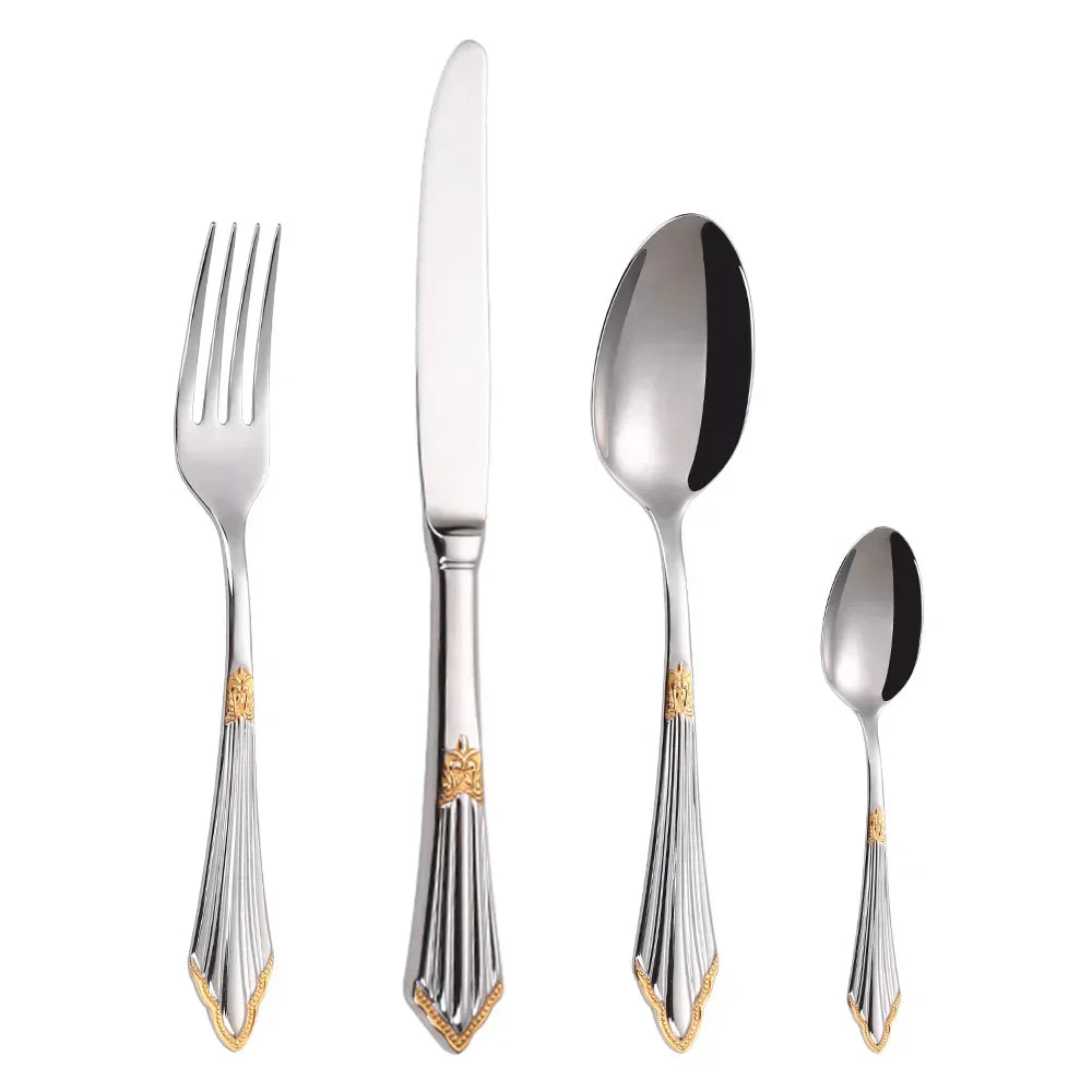 Junips | Elegant cutlery set in gold design