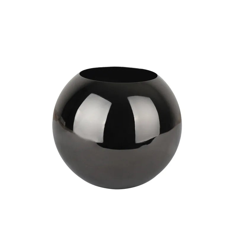 Junips | Stainless Steel Vase in Nordic Style Desktop Flower Pot BeFlower Pots Gold Black Rose Gold Classic Home Decoration