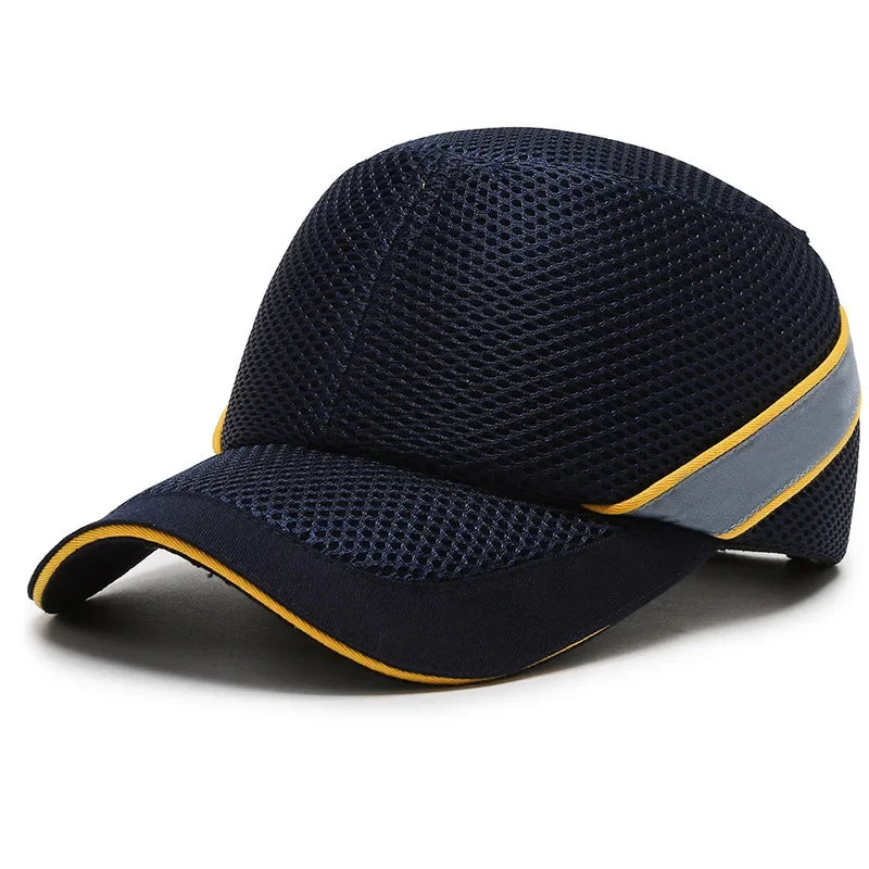 Junips | Red Safety Bump Cap - Helmet with hard ABS inner core for head protection at home, work, and factory