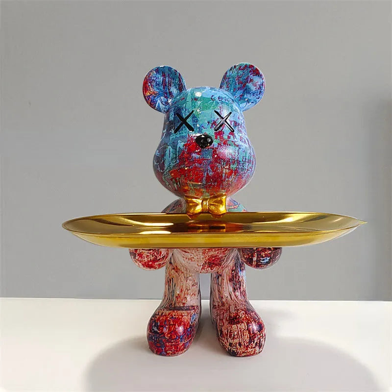 Junips | Bear statue with tray