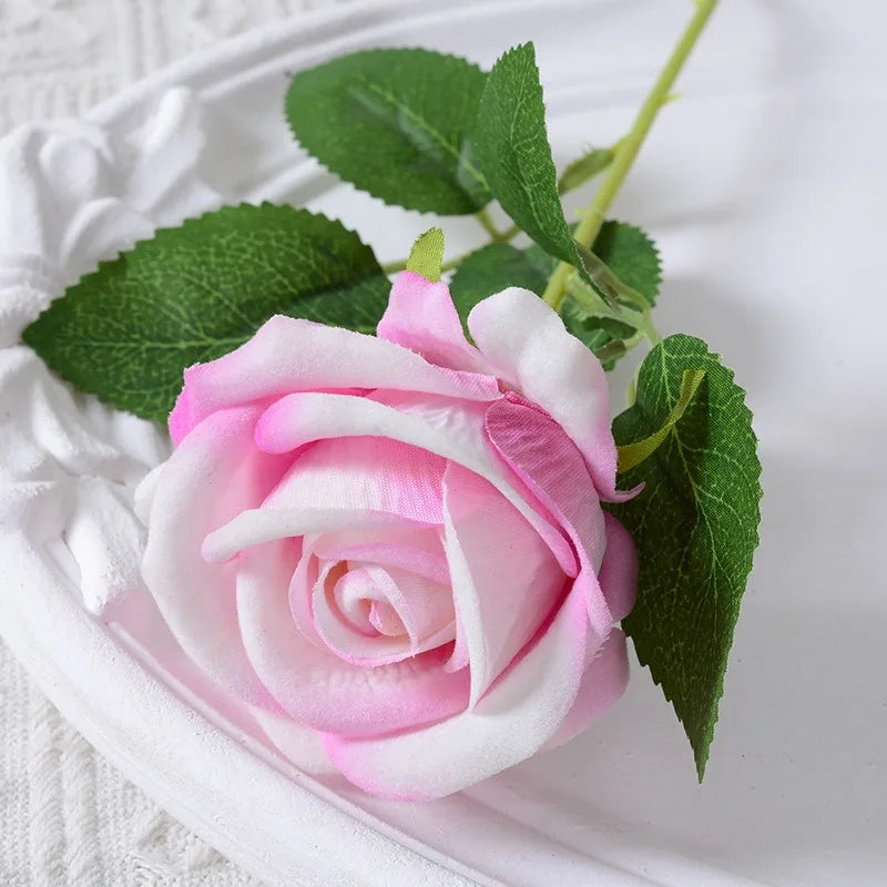 Junips | 20 pieces Realistic Velvet Silk Rose Bouquet