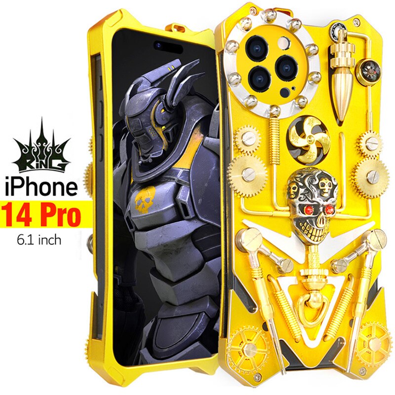 Junips | Mechanic Skull Cyberpunk Style iPhone Case