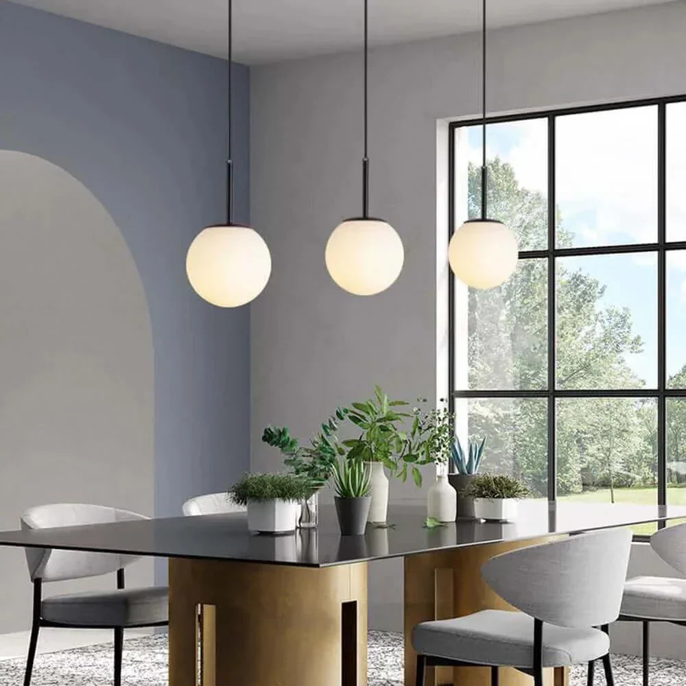 Junips | Mid-Century Modern Glass Ball Pendant Light