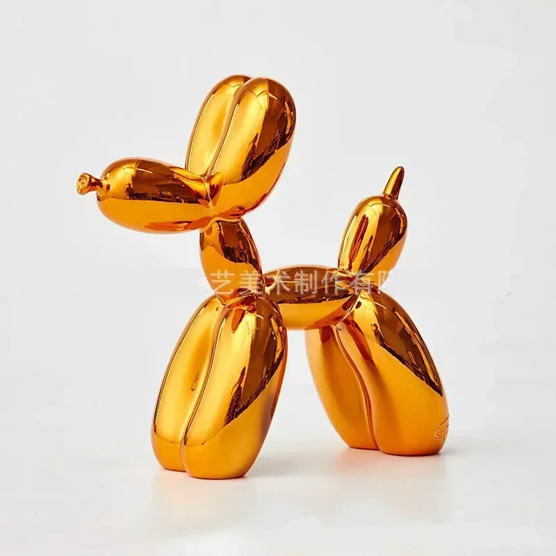 Junips | Nordic Balloon Dog Sculpture Resin Animal Ornament Art Sculptures and Figures Craft Home Decoration Room Desktop Accessories