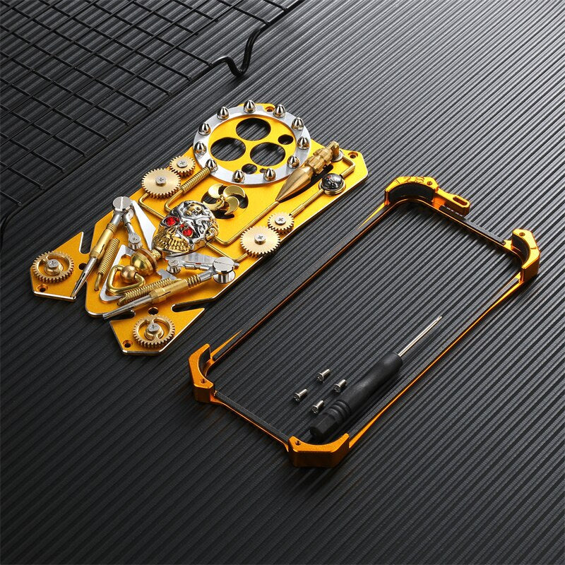 Junips | Mechanic Skull Cyberpunk Style iPhone Case