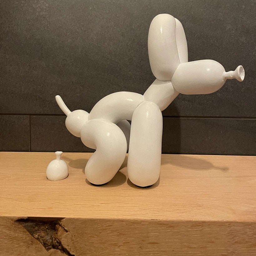 Junips | Balloon Dog Sculpture, Balloon Art Statue, Mini Collectible Figure, Home Decor, Resin Figure, Desk Accessories, Room Decoration