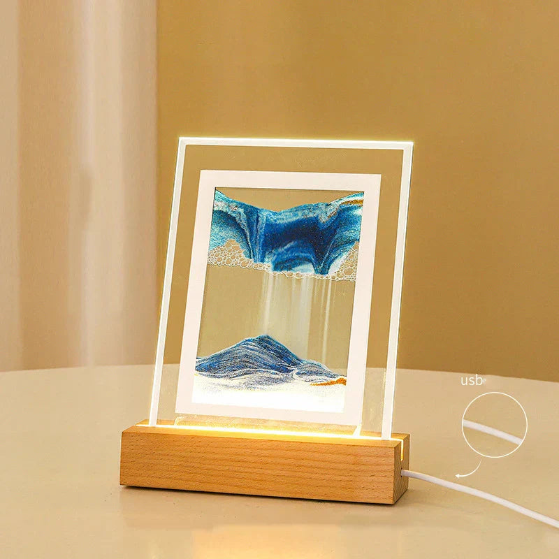 Junips | Sand Art LED Quicksand Artistic Table Lamp