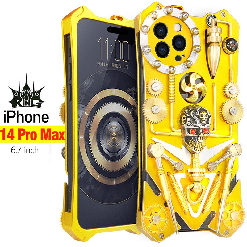 Junips | Mechanic Skull Cyberpunk Style iPhone Case