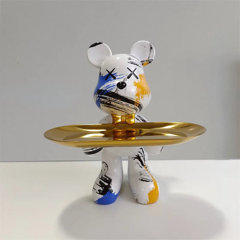 Junips | Bear statue with tray