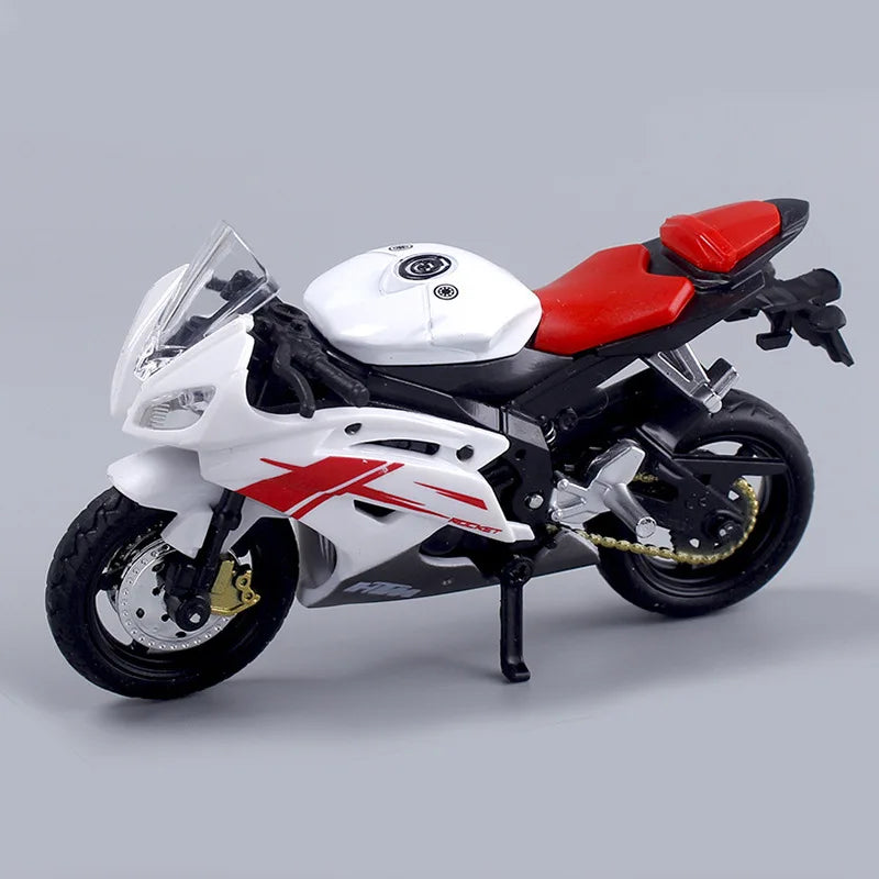 Junips | 1:18 Scale Yamaha R6 Alloy Roller Sportbike Figures Diecasts Kids Toy Motorcycle Racing Model Replicas Collector's Gift for Boys