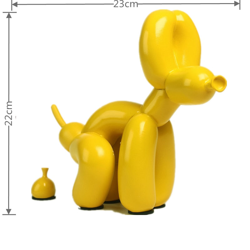 Junips | Balloon Dog Sculpture, Balloon Art Statue, Mini Collectible Figure, Home Decor, Resin Figure, Desk Accessories, Room Decoration