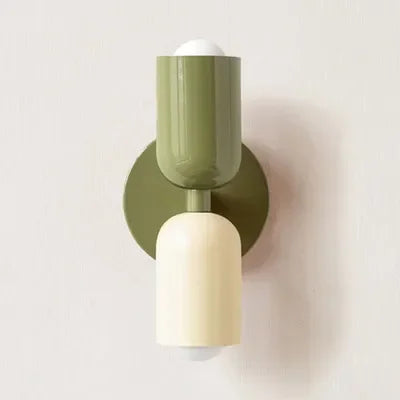 Junips | Nordic LED Wall Lamp Modern Minimalist Cream Double Head Lights For Living Room Bedroom Besides Study Indoor Decoration Fixture