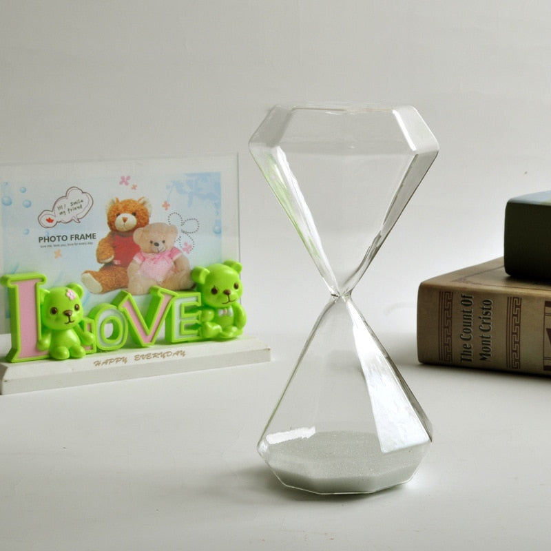 Junips | 5–60 Minute diamond hourglass, hourglass, hourglass, children's gift, hourglass, home decoration, available in multiple color options