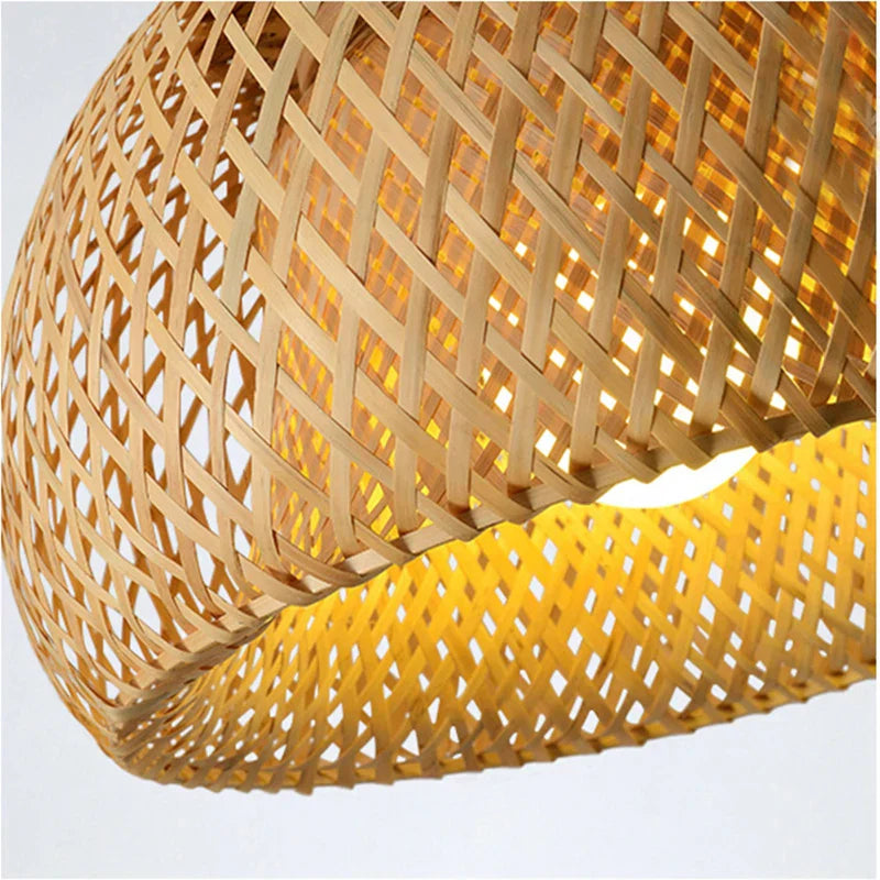 Junips | Luxora Handwoven Bamboo Pendant Light - Eco-friendly Ceiling Lamp