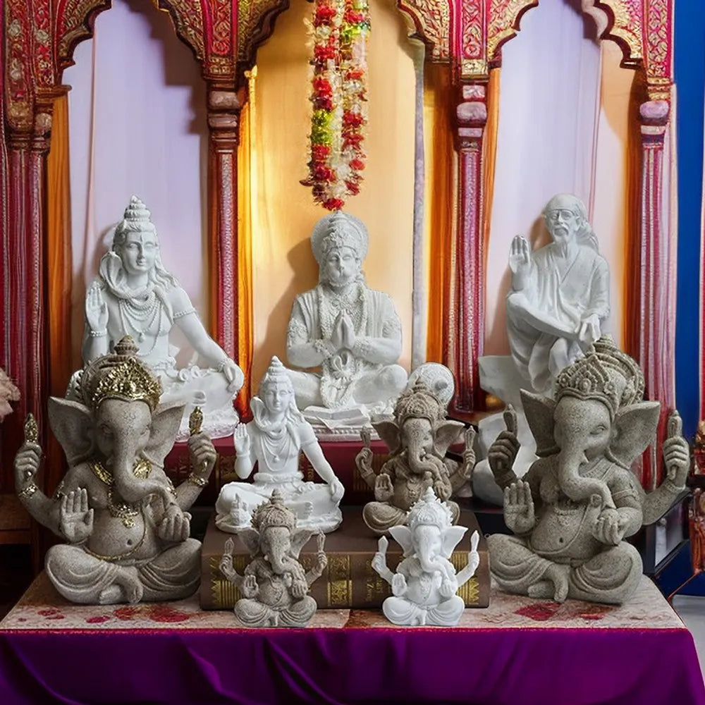 Junips | Divine Resin Sandstone Style Vedic Sculptures
