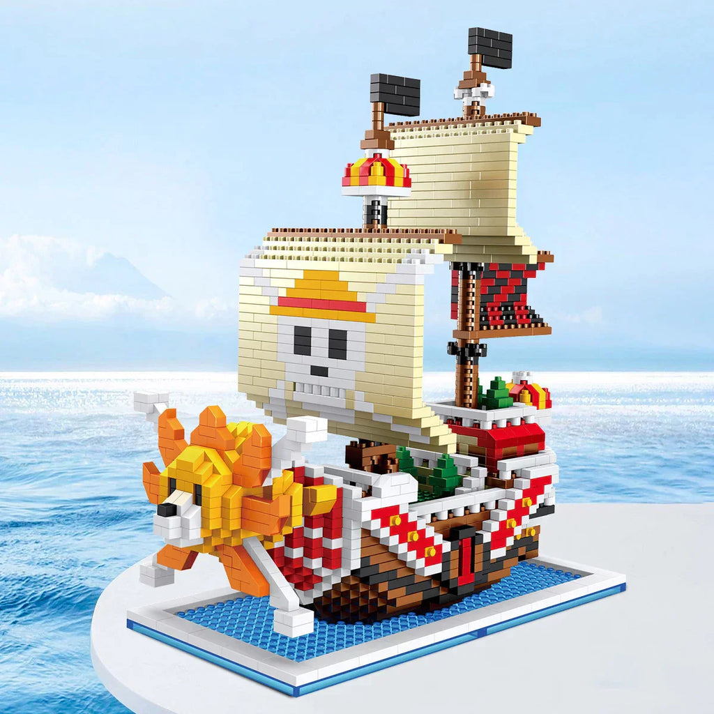 Junips | DIY Navigation Ship Building Blocks Toy, Pirate Ship Decoration Educational Toy, Gifts for Boys and Girls