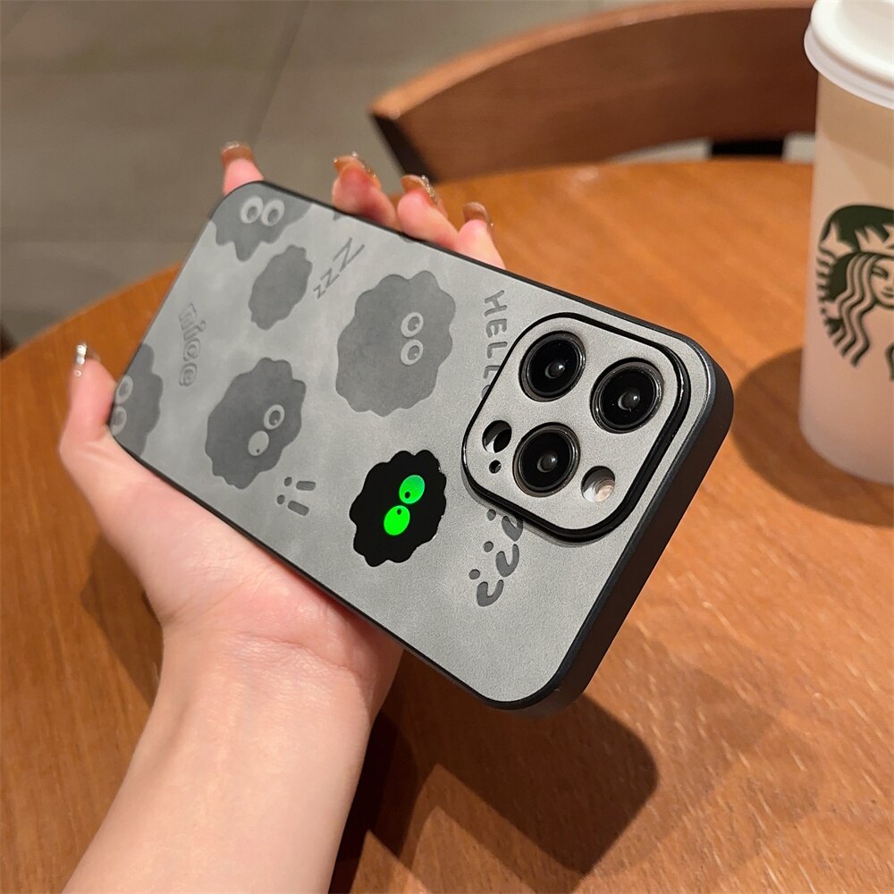 Junips | Cute Monster Shockproof Leather iPhone Case