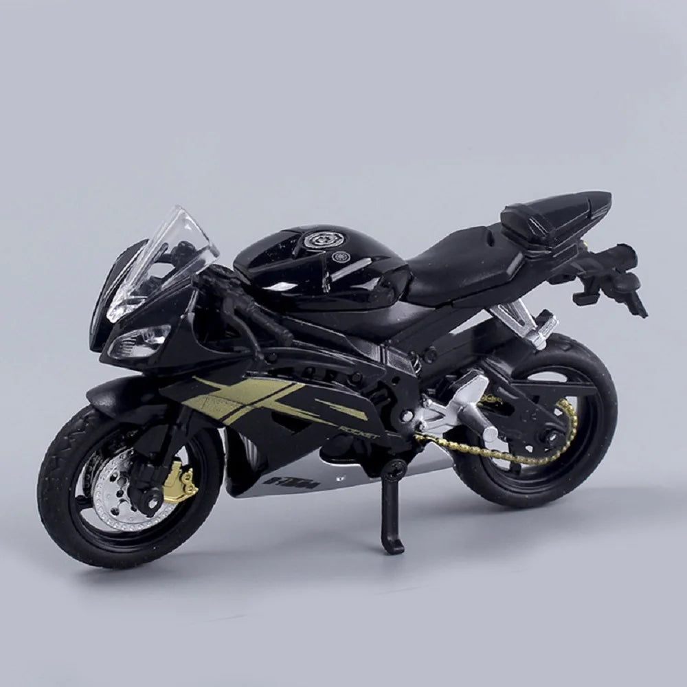 Junips | 1:18 Scale Yamaha R6 Alloy Roller Sportbike Figures Diecasts Kids Toy Motorcycle Racing Model Replicas Collector's Gift for Boys