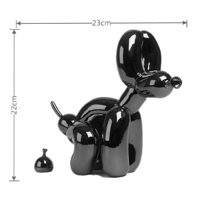 Junips | Balloon Dog Sculpture, Balloon Art Statue, Mini Collectible Figure, Home Decor, Resin Figure, Desk Accessories, Room Decoration